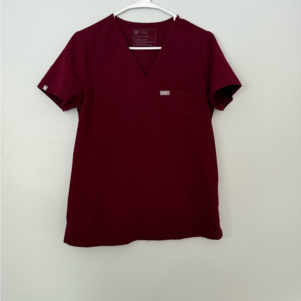 Figs Women's Burgundy Scrub Set